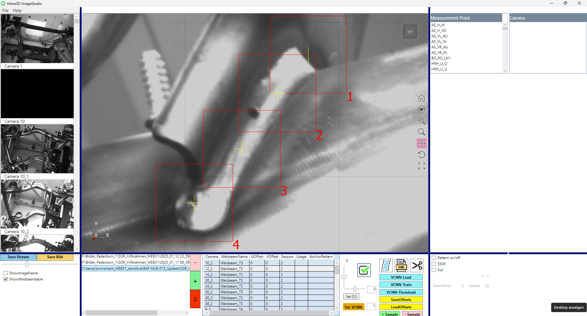 OK seam: Incorrect seam thickness